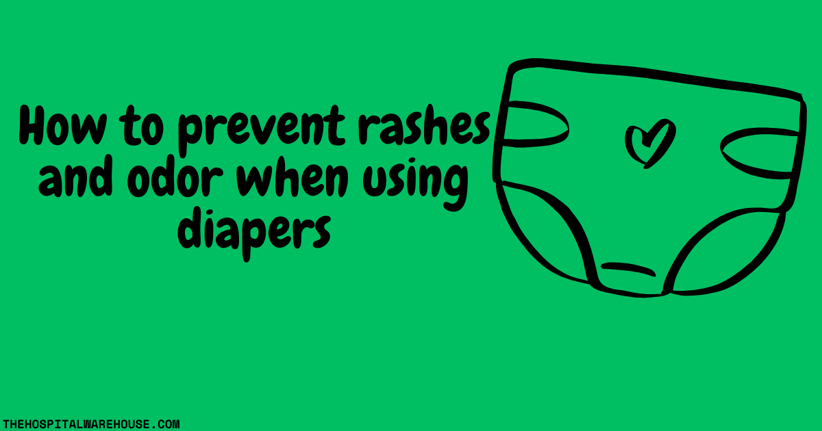 Prevent rashes and odors when using adult diapers
