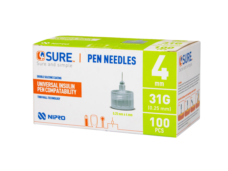 4sure Pen needles 4mm 31g