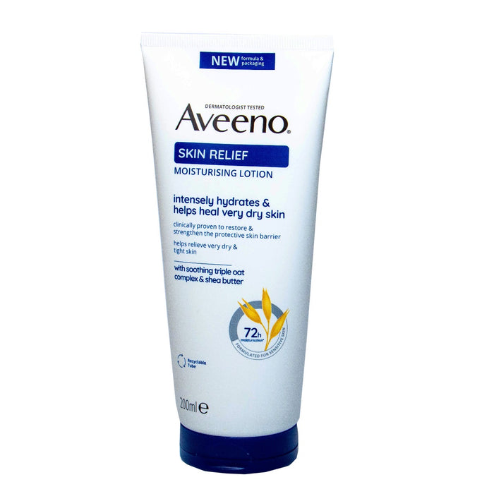 Aveeno Skin Relief moisturizing lotion on a white background