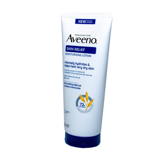 Aveeno Skin Relief moisturizing lotion on a white background