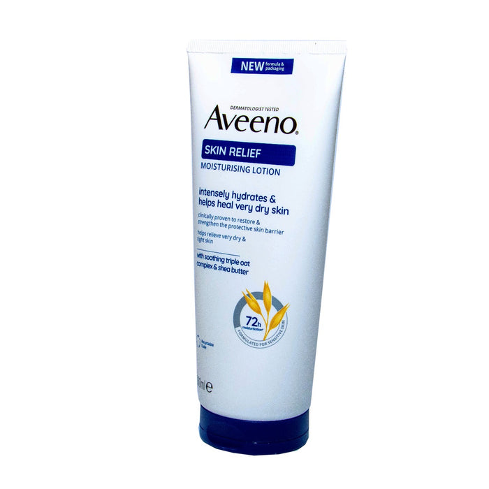 Aveeno Skin Relief moisturizing lotion on a white background
