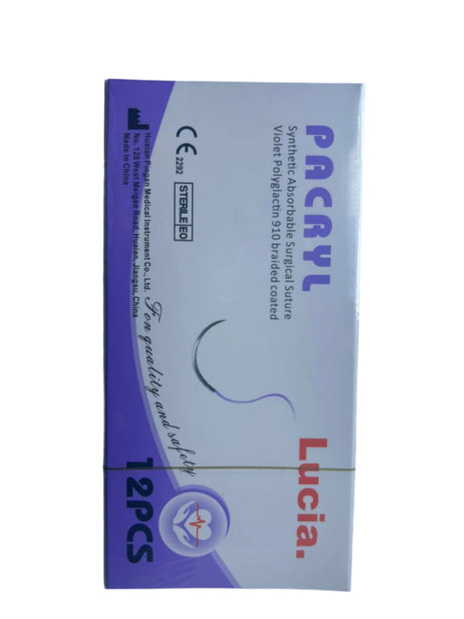 Box of Pacryl synthetic absorbable suture by Lucia