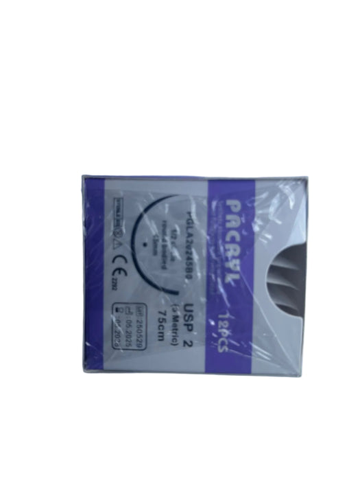 Polyglactin 910(violet)USP1,75m,1/2circle, round bodied,40mm