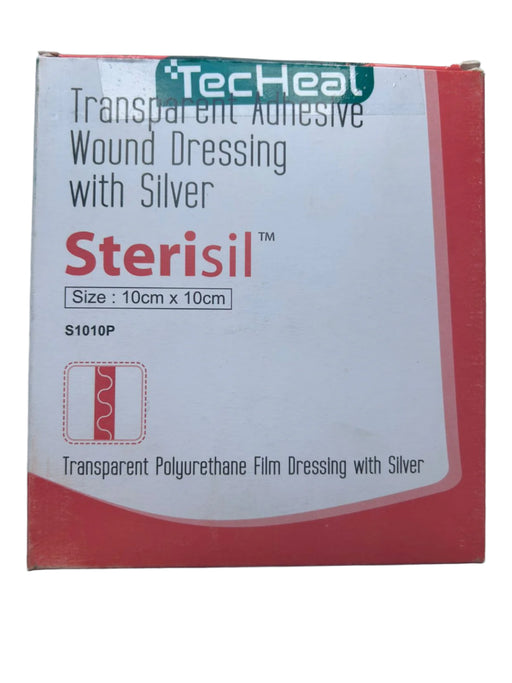 Sterisil Transparent Adhesive Wound Dressing with Silver pad ( Pack Size 25 pcs)