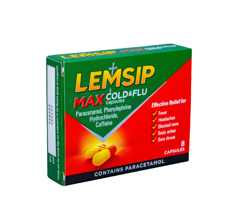 Lemsip Max Cold and flu capsules