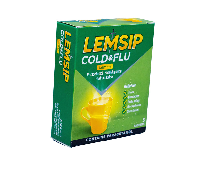 Lemsip Max Cold and flu lemon satchets