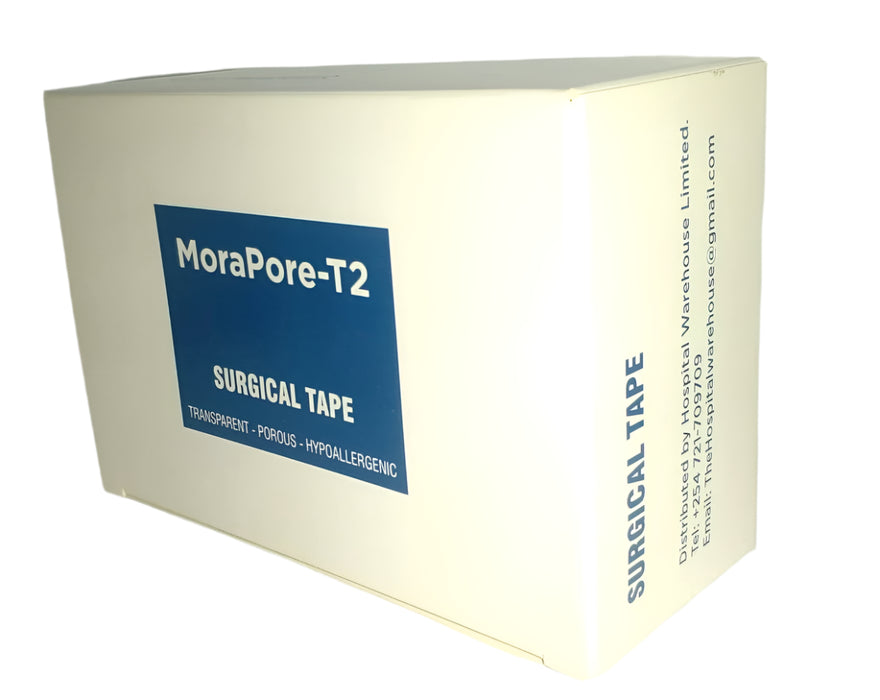 Transparent Surgical Tape ( Transpore)2 inch 1" by 5 Yards (2.5 cm by 4.5 cm) - 6 Pieces Per Unit