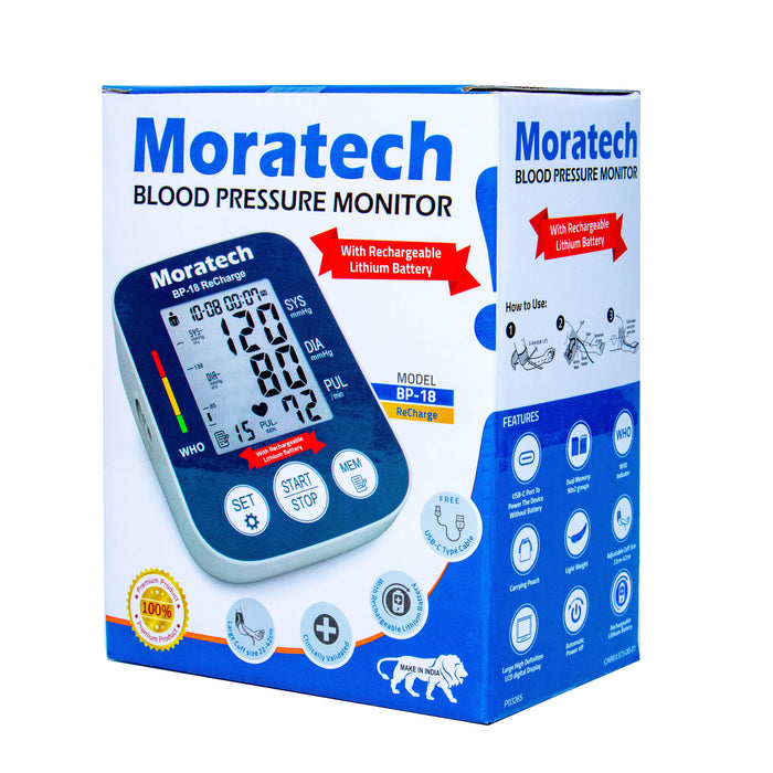 Moratech Rechargeable Blood Pressure Machine