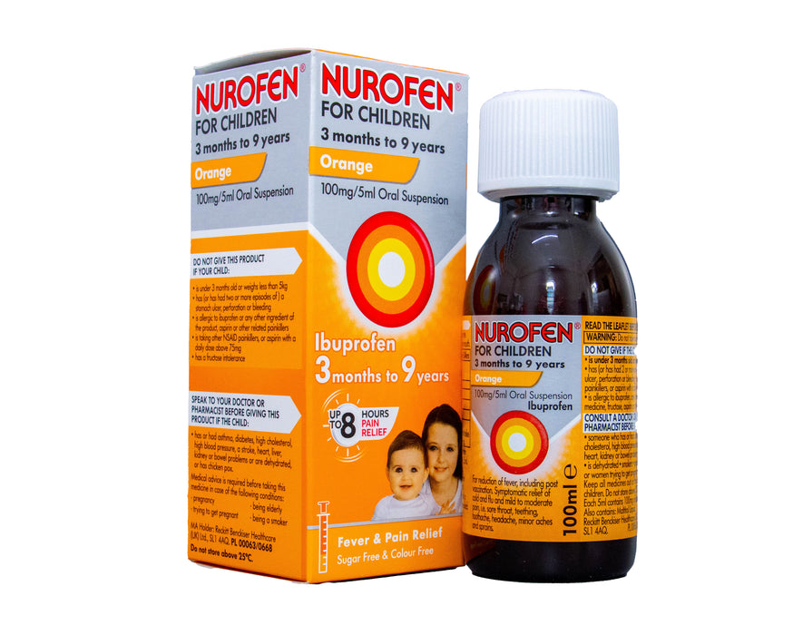 Nurofen for Children Cold Pain & Fever Relief Suspension