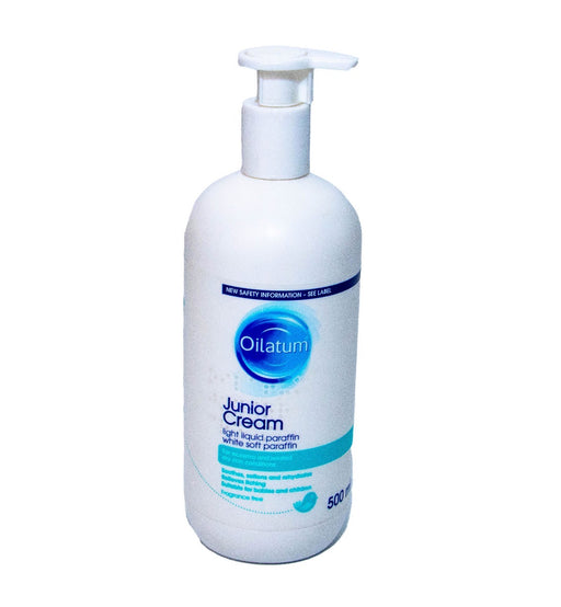 Olatum Junior Cream bottle on a white background