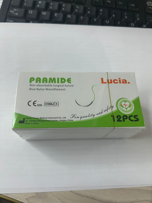 Nylon Sutures 1 RC (12 Units Per Pack)