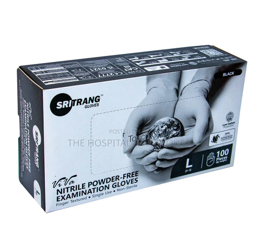 nitrile powder-free examination gloves