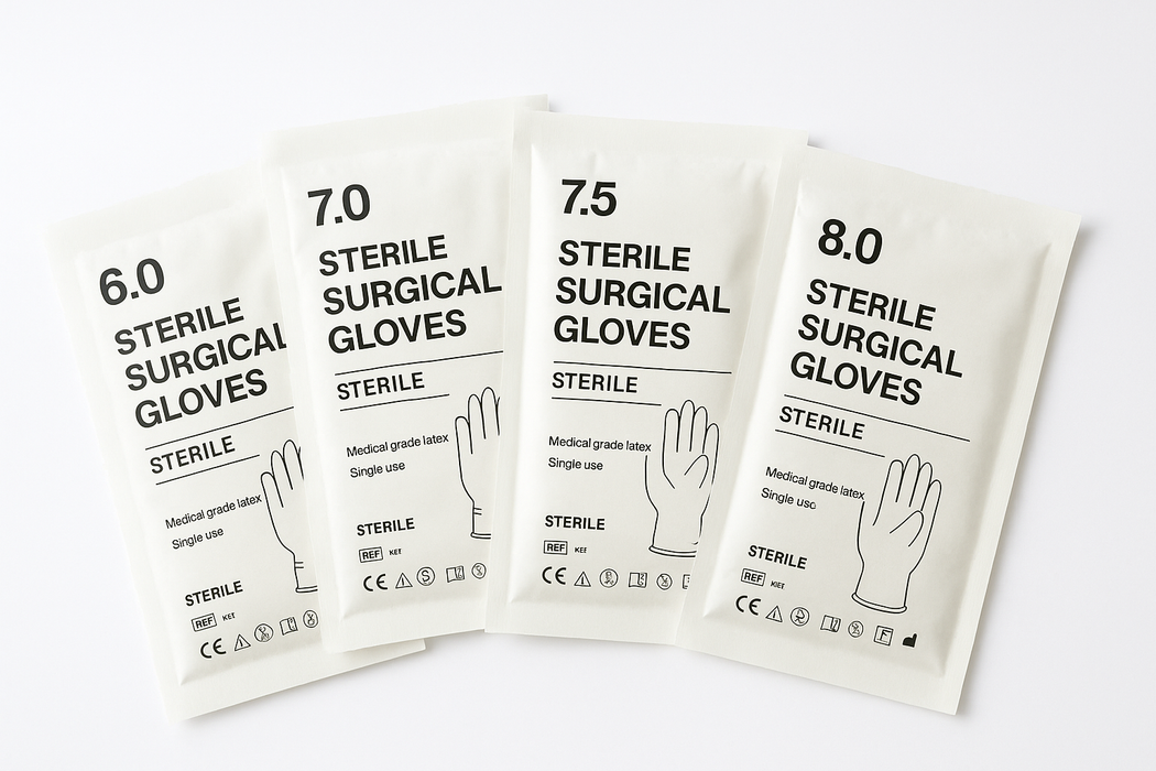 Sterile Surgical Gloves – Sizes 6.0, 7.0, 7.5, 8.0