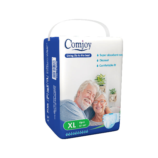 Comjoy Adult Diapers Extra Large (10 pieces  in  a pack)