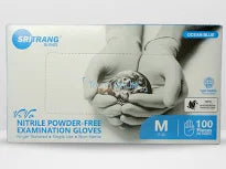 Blue Nitrile Gloves 100s