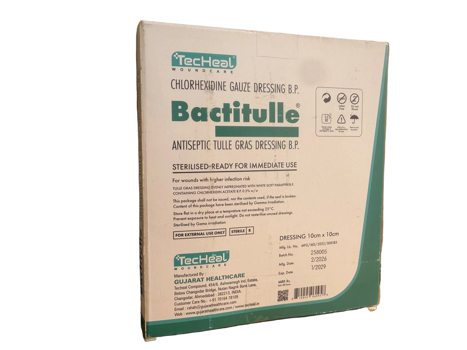 Bactitulle Chlorhexidine Gauze Dressing 10cm*10cm
