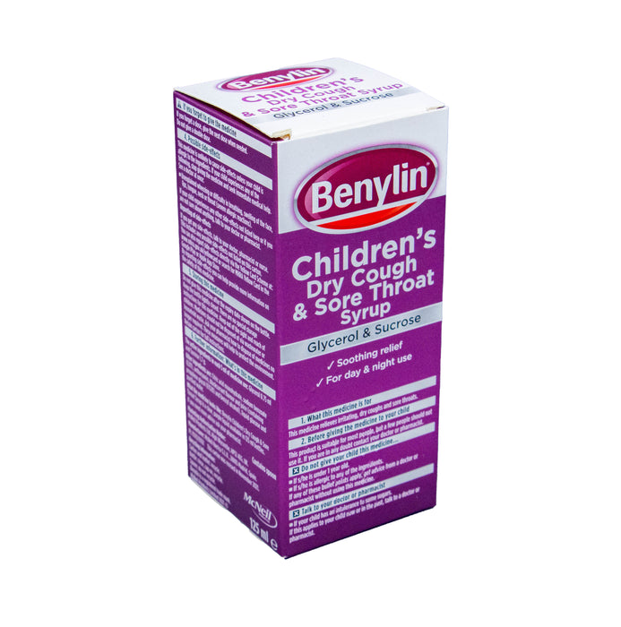 Benylin Children's Dry Cough Sore Throat Syrup