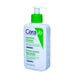 CeraVe hydrating cleanser bottle on a white background