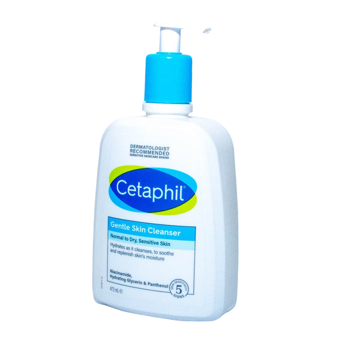 Cetaphil Gentle Skin Cleanser bottle on a white background