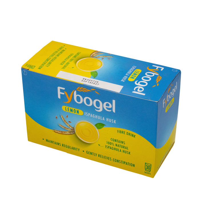 Relieve constipation naturally with Fybogel Orange High Fibre Drink. 