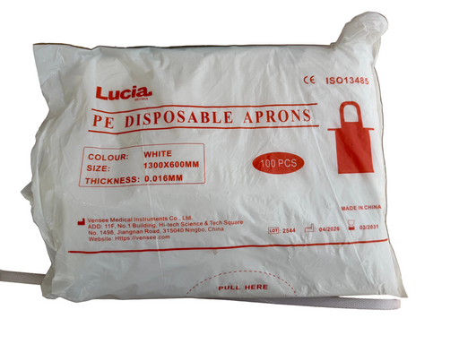 Disposable Apron AP for hygienic single-use protection in clinics, laboratories, food handling and industrial work areas in Kenya.