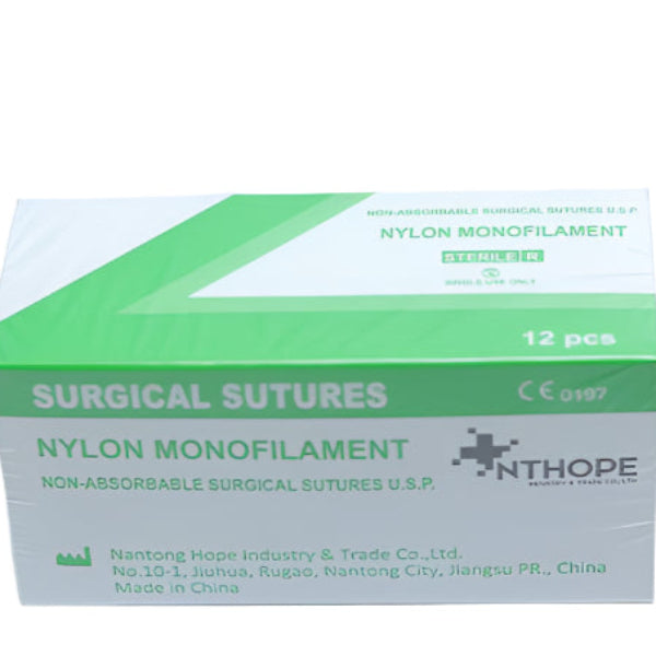 Nylon Sutures 2/0 RB (12 Units Per Pack)