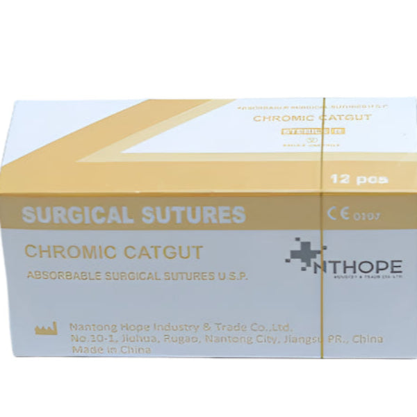 Chromic Cutgut 3/0 RB Round Body Reverse Cutting (12 Units Per Pack)